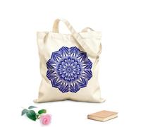 AILOONG Webbing Strap Tote Bag bohemian breeze mandalas 340g/m² thick fabric Sketching bag