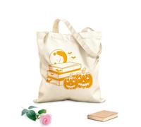 AILOONG Webbing Strap Tote Bag book reader exploring a mythical land 340g/m² thick fabric Sketching bag