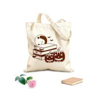 AILOONG Webbing Strap Tote Bag book reader exploring a mythical land 340g/m² thick fabric Sketching bag