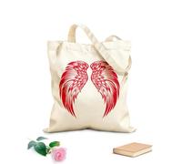 AILOONG Webbing Strap Tote Bag decorative bird wings high quality logo decortion 340g/m² thick fabric Sketching bag
