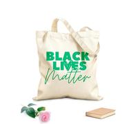 AILOONG Webbing Strap Tote Bag lives matter anti racism motivation typography 340g/m² thick fabric Sketching bag