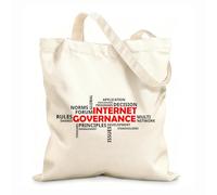AILOONG Word Cloud Internet Governance Cotton Canvas Shoulder Bags 12 oz thick fabric Uses as a tool bag 25x30cm Small