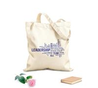AILOONG Word Cloud Leadership Cotton Canvas Shoulder Bags 340g/m² thick fabric Uses as a tool bag