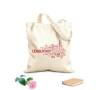 AILOONG Word Cloud Leadership Cotton Canvas Shoulder Bags 340g/m² thick fabric Uses as a tool bag