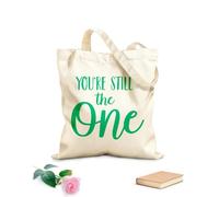 AILOONG Youre Still The One Inspirational Quotes Cotton Canvas Shoulder Bags 340g/m² thick fabric Uses as a tool bag