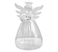 Ailopta Angel Glass Vase for Flowers, Clear Decorative Bud Vase, Little Angels Flower Vases, Hydroponic for Living Room, 5 X 9 Cm