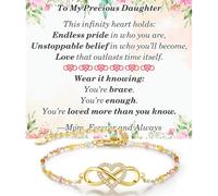 ailov Love Bracelets for Women, Unique Birthday Gifts for Mom Sister Daughter, Inspirational Jewelry for Mother's Day, One Size, Cubic Zirconia, Cubic Zirconia