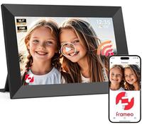 AILRINNI 15.6" Frameo Digital Picture Frame, WiFi Digital Photo Frame 1920x1080 HD IPS Touch Screen, 32GB Memory, Auto-Rotate Portrait and Landscape, Wall-mountable Frameo
