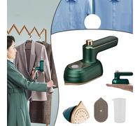 Ailsion Steam Iron, Ailsion Steamer - with 50ML Hidden Water Tank, Non-Stick Titanium Base Glides Easily, Wet and Dry Use Dual Voltage Ailsion Rotary Garment Iron,Intelligent Anti-Scalding (Green * 1)