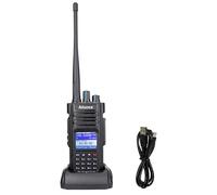Ailunce HD1 Dual Band DMR Amateur Radio, Digital Two Way Radio, 3000 Channels, IP67 Waterproof, 16 Keys DTMF, Compatible with Ham Radio (1 Pcs, Black)