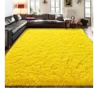Ailyei Ultra Soft Rugs for Living Room 6x9 Yellow, Large Big Shag Area Rug for Bedroom Nursery, Modern Fluffy Plush Carpet for Girls Boys Kids Room Dorm Home Decor, Upgrade Non-Slip
