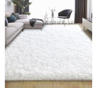 Ailyei White Area Rugs for Living Room 8x10, Ultra Soft Large Shag Rug for Bedroom, Big Fluffy Plush Carpet Girls Boys Kids Room Dorm Upgrade Non-Slip