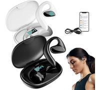 Ailymur V2 Translator Earbuds, Ailymur V2 Language Translator Earbuds, 144 Languages Translator Headphone for Travel, Business (Black+White)