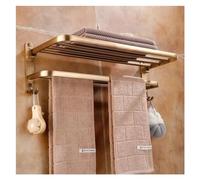 AILZCFX Antique Bronze Towel Racks for Bathroom Lavatory,Wall Mounted Hand Towel Holder with Towel Bar and Hooks,Foldable Towel Shelf Rustproof Aluminium Towel Hanger,Bathroom Kitchen Hardware Acces