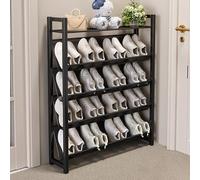 AILZCFX Multi-Tier Slanted Shoe Storage Rack, Narrow Extremely Thin Shoe Shelf Precision Laminar Network Shoe Cabinet Organizer for Closet Hallway Entryway Doorway Dormitory
