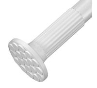 AILZCFX Tension Curtain Rod For Windows, No Drilling, Extra Long & Heavy Duty, Adjustable 32mm Diameter Pole, Suitable For Bathroom, Bedroom, Living Room, Patio, Renter Friendly(White,278-327cm)