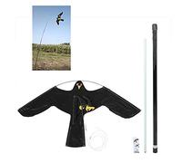AILZNN Defenders Hawk Kite, Bird Repeller Extendable Flying Hawk Bird Scarer Kite with 7m Telescopic Pole