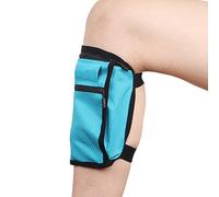 Ailzos Non-Slip Band Smartphone Holder for Equestrian Riders on The Calf, All Purpose Sport Bag Leg Pouch for Running, Walking, Equestrian as Purse or Phone Holder, Blue