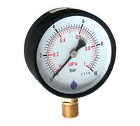 AIM 63mm Dial 0-1 Bar Side Entry Pressure Gauge 1/4Inch Bsp Manometer