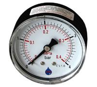 AIM 63mm Dial 0-10 Bar Rear Entry Pressure Gauge 1/4Inch Bsp Manometer