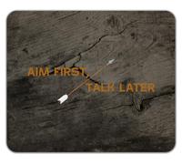 Aim First Talk Later Archery Target Practice Mouse Mat Pad 24cm x 19cm