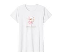 Aim for My Heart Cupid Value Graphic T-Shirt, Women, White, L