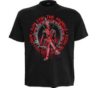 Aim For The Middle Deadpool T-Shirt Spiral Direct Black XL