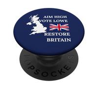 AIM HIGH BRITISH PRIDE RESTORE BRITAIN RUPERT LOWE UK PROUD PopSockets Adhesive PopGrip