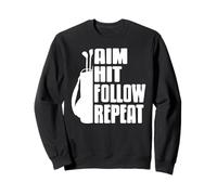 Aim Hit Follow Repeat Golf Discipline Routine Sweatshirt