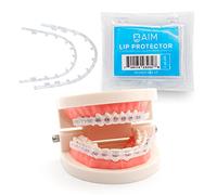 Aim Lip Protector for Braces, Comfort Covers for Braces, Orthodontic Mouth Guard for Braces, Wax Braces Cover, Lip Bumper, Lip Shield for Brackets, Braces Accessories (Lip Protector)