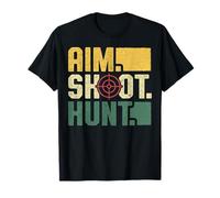 Aim Shoot Hunt Hunting Target Retro Outdoors T-Shirt