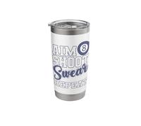 Aim Shoot Swear Repeat Billiards Stainless Steel Insulated Tumbler