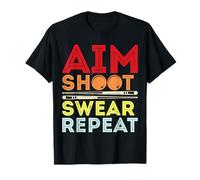 Aim Shoot Swear Repeat T-Shirt