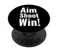 Aim. Shoot. Win! PopSockets Adhesive PopGrip