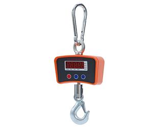 Aim Tools Digital Hanging Scale 1000kg 2200lbs Heavy Duty Aluminum Crane Scale LCD Display, High Performance Hook, for Warehouse Distribution Centre Weighing 833427