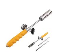 Aim Tools Gas Torch Weed Burner Flame Thrower Butane Gas Blowtorch Heating Welding Torch Roof Sealing Tool Multi Purpose with 2 Stainless Steel Extension Wands - Butane Not Included