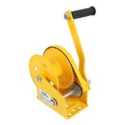 Aim Tools Hand Winch 1200LB Manual Crank Ratchet Gear Winch with Automatic Brake Car Boat Trailer Winch Crane Lifting Pulling Tool for Garage Workshop Construction