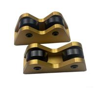 Aim True with This Practical Set of 2 Pool Billiard Cue Rollers for Assessments (gold)
