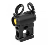 AIM2 2MOA 1x22mm Red Dot Compact Sight With Fast 2.26" Mount Riser Combo, Optical Holographic Reflecting Scope, With Transparent Flip Protetive Cover, All Black