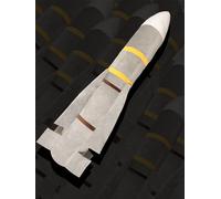 AIM54 Air to Air Missile Decorative Simulation Pillow, 47.2 inches Long, 11.8 inches Wide with Fin, Aviation Enthusiast Decorative Pillow