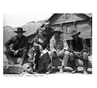 AIMA Once Upon a Time the West Wall Poster 35 x 50 cm - Black and White Cinema Wall Art Poster Vintage Poster without Frame - Room Decor Prints for Kitchen, Bedroom - Free Magnet