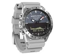 AIMAISEN Men's Military Smart Watch Electronic Outdoor Sports Watches 200M Waterproof 50M Depth Diving Wristwatch with Stopwatch Altitude Air Pressure Compass Calories (Gray)