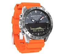 AIMAISEN Men's Military Smart Watch Electronic Outdoor Sports Watches 200M Waterproof 50M Depth Diving Wristwatch with Stopwatch Altitude Air Pressure Compass Calories (Orange)