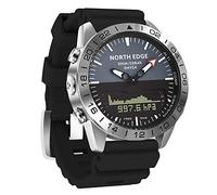 AIMAISEN Men's Military Smart Watch Electronic Outdoor Sports Watches 200M Waterproof 50M Depth Diving Wristwatch with Stopwatch Altitude Air Pressure Compass Calories (Black)