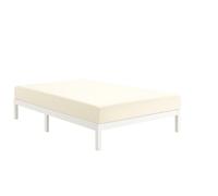AIMANE Easy Care Wrinkle Resistant Microfiber Fitted Sheet Small Single 2ft 6" (76 × 190 cm) Cream - Perfect for Bunk, Camp, Kids, Guest, Caravan, Campervan & RV Beds