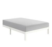 AIMANE Easy Care Wrinkle Resistant Microfiber Fitted Sheet Small Single 2ft 6" (76 × 190 cm) Light Grey - Perfect for Bunk, Camp, Kids, Guest, Caravan, Campervan & RV Beds