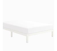 AIMANE Easy Care Wrinkle Resistant Microfiber Fitted Sheet Small Single 2ft 6" (76 × 190 cm) White - Perfect for Bunk, Camp, Kids, Guest, Caravan, Campervan & RV Beds