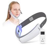 Aimanfun V-face with LCD Remote Control Sliming Facial Lifting Belt Red Blu-Ray Thin Double Chin and Portable Intelligent Firming Face Slimming Instrument