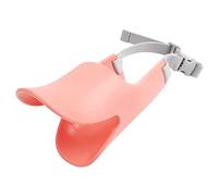 Aimanter Gneric Anti-bite Dog Muzzle,Duck Mouth Shape Dog Mouth Covers, Pet Mouth Silicone Material with Adjustable Straps for Small Aggressive Dogs Grooming, Training,Pink,L