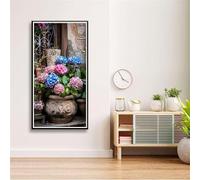 Aimaor Large Diamond Painting Kits for Adults Beginner,5D Hydrangea Flower Round Drill Diamond Art Pictures,Full Drill DIY Painting by Numbers Gem Arts Craft for Home Decor 16x32 inch